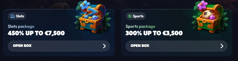welcome offers slots and sports